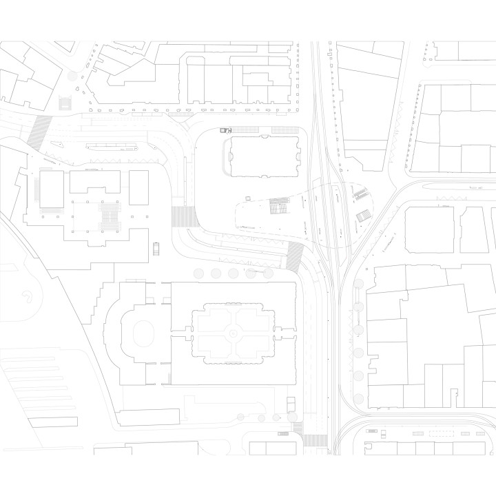 Arcollage Bahnhofplatz Bern Gesamtplan