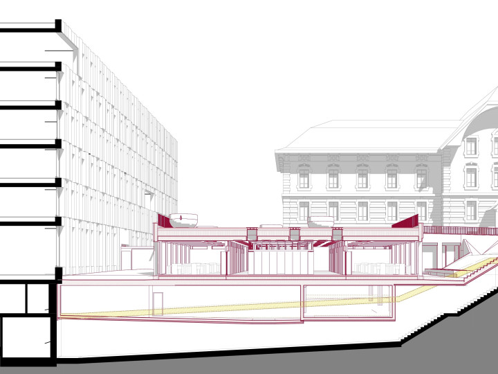Arcollage Campus Liebefeld Schnitt