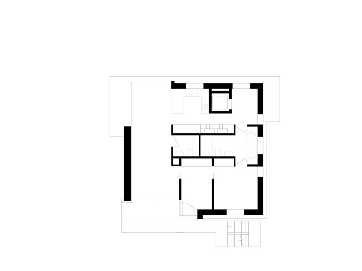 Arcollage Foehrenweg Grundriss DG