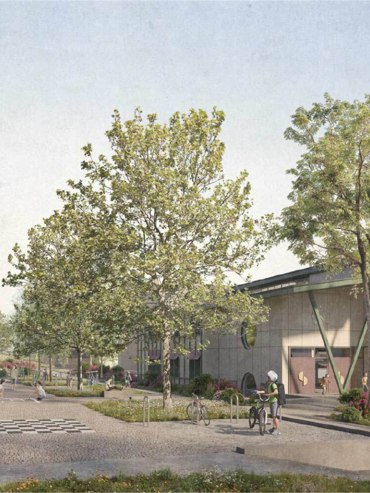 Arcollage Schule Spiezmoos Visualisierung