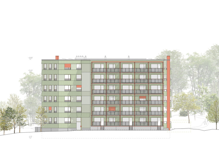 Arcollage Dans Les Bois Ostfassade